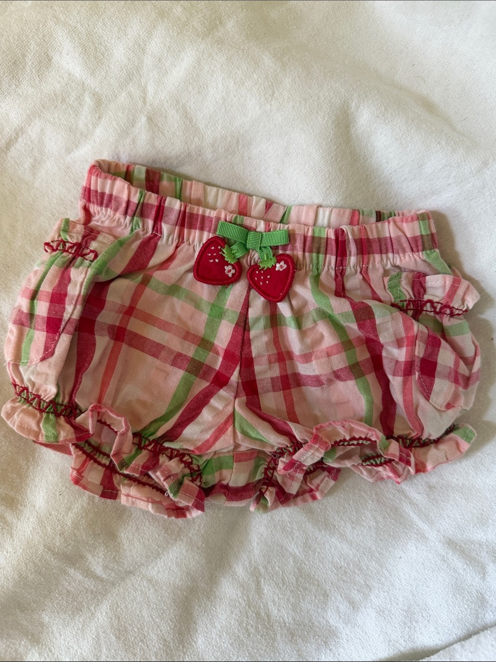 Gymboree Pink and Green Plaid Baby Bloomers